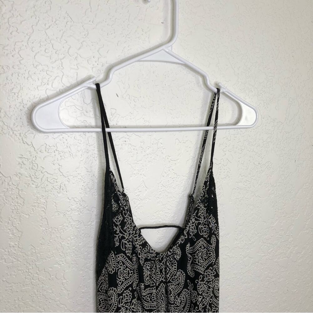 In Bloom black white lace up back nightgown size Large - Picture 3 of 13